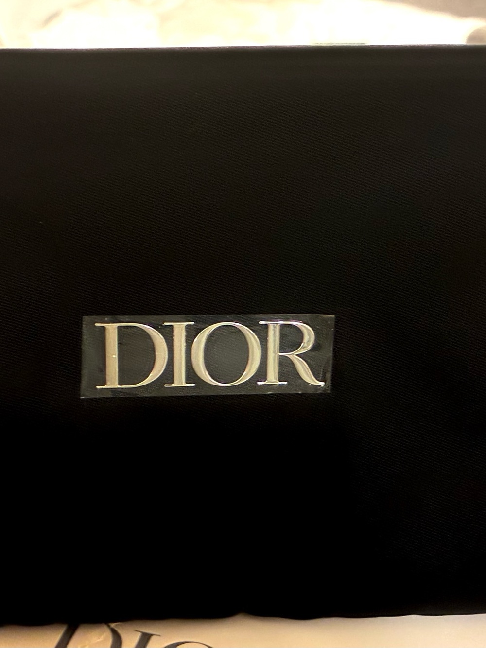 Ultra lux Dior Metal Embossed Rare Ultra Soft velvety black M-L Trousseau Bag - Picture 14 of 17